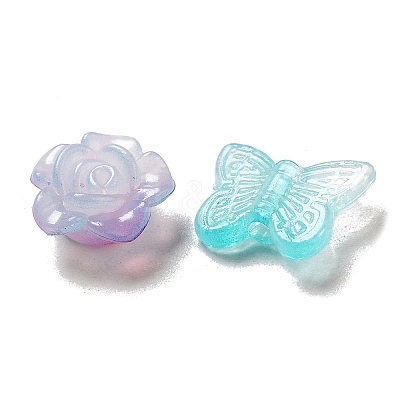 Imitation Jelly Acrylic Beads OACR-H039-02B-1