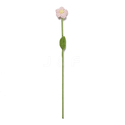 Handmade Crochet Polyester Flower Ornaments AJEW-XCP0002-66-1