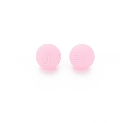 Opaque Acrylic Beads PAB702Y-B01-02-1