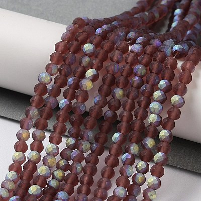 Imitation Jade Glass Beads Strands EGLA-YW0003-19B-10-1