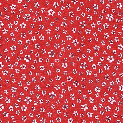 Floral Pattern Printed A4 Polyester Fabric Sheets DIY-WH0158-63A-08-1