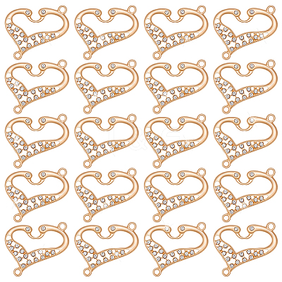 20Pcs Alloy Crystal Rhinestone Connector Charms FIND-PH0060-35-1