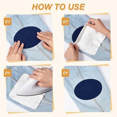 28Pcs 14 Colors Iron on Clothing Repair Patches PATC-GA0001-21-1