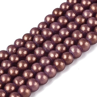 Baking Paint Glass Pearl Beads Strands DGLA-ZX001-05B-18-1