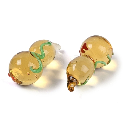 Handmade Lampwork Gourd Figurines LAMP-G161-01-1