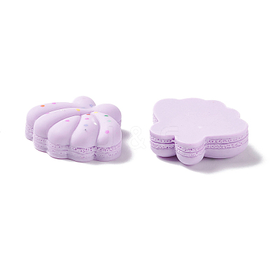 Opaque Resin Cabochons RESI-G036-F08-1