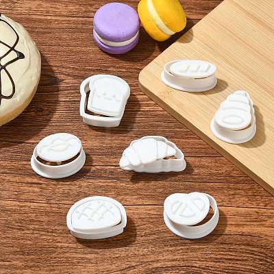 7 Pcs 7 Styles Toast Biscuit Polymer Clay Cutters Kit ST-CJ0043-096-1