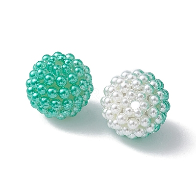 Imitation Pearl Acrylic Beads OACR-FS0001-42E-1