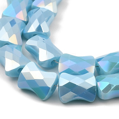 AB Color Plate Glass Beads Strands EGLA-P051-06A-B07-1