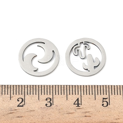 201 Stainless Steel Pendants STAS-H246-02P-1