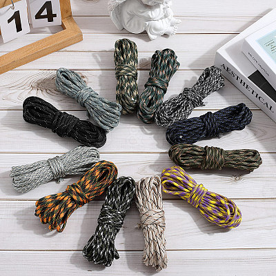 60M 12 Colors 7 Inner Cores Polyester & Spandex Cord Ropes RCP-SP0001-02A-1