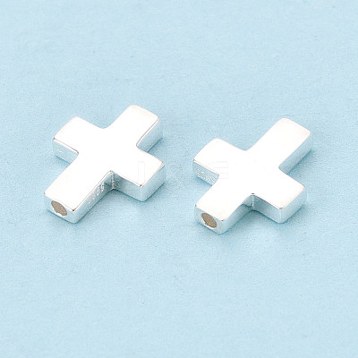 925 Sterling Silver Religion Cross Beads STER-N016-122S-1