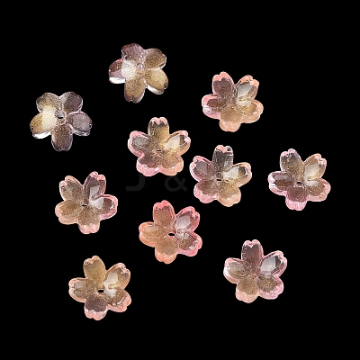 Dyed & Heated Glass Bead Caps GLAA-Z019-03-1