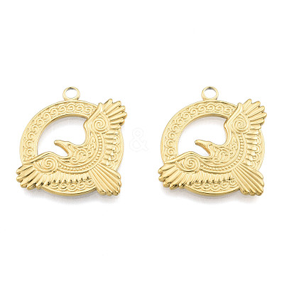 Ion Plating(IP) 201 Stainless Steel Pendants STAS-N098-268LG-1
