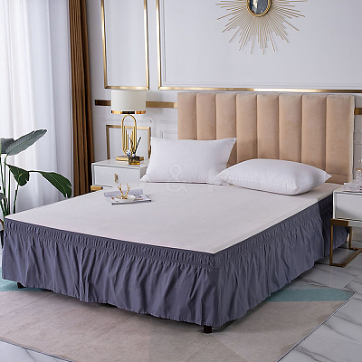 Adjustable Polyester Wrap Around Bed Skirts AJEW-WH20022-10B-02-1