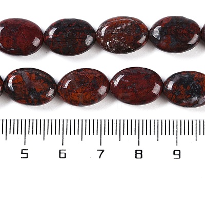 Natural Brecciated Jasper Beads Strands G-H029-A01-01-1