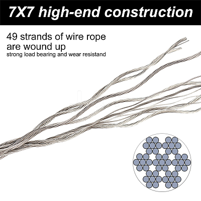 4Roll 304 Stainless Steel Wire TWIR-BC0001-38-1