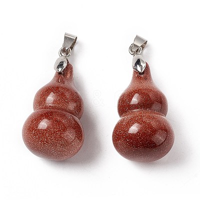 Synthetic Goldstone Pendants G-G846-02P-01-1