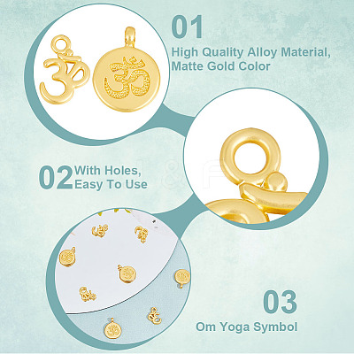 20Pcs 2 Styles Alloy Pendants FIND-GO0001-35-1