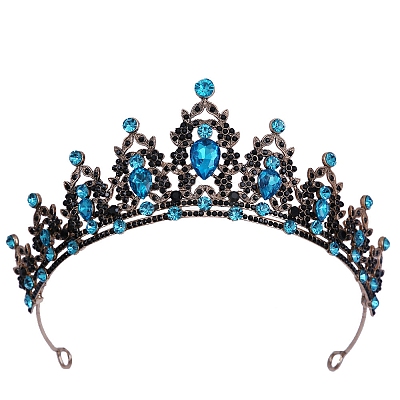 Alloy Rhinestone Crown Hair Bands PW-WG903DF-22-1