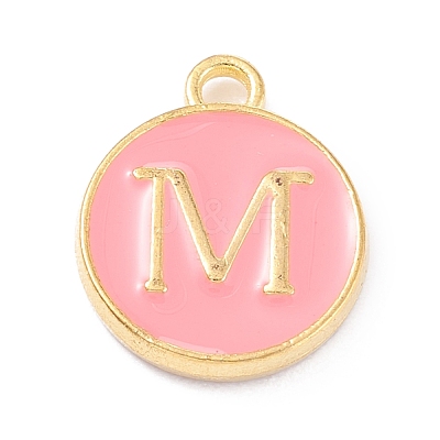 Golden Plated Alloy Enamel Charms ENAM-Q437-14M-1