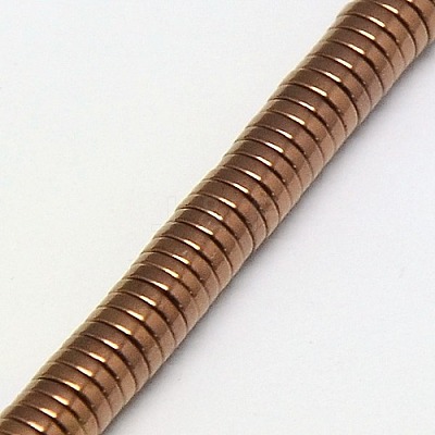 Electroplate Non-magnetic Synthetic Hematite Beads Strands G-J164A-4mm-01-1