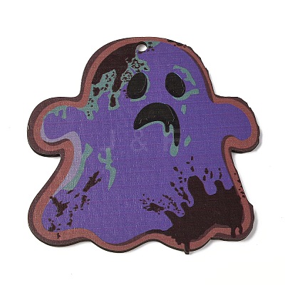 Halloween Printed Wooden Big Pendants LS-WOOD-I016-01I-1