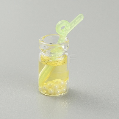 Transparent Resin Pendants RESI-TAC0019-02A-1