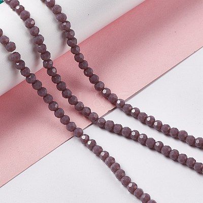 Faceted(32 Facets) Glass Beads Strands EGLA-J042-36A-08-1