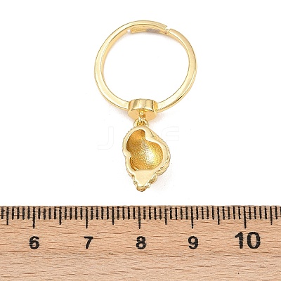 Brass Adjustable Finger Rings RJEW-C145-04G-1