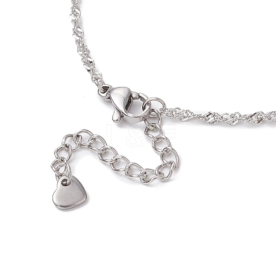 304 Stainless Steel Singapore Chains Bracelets BJEW-JB11508-1