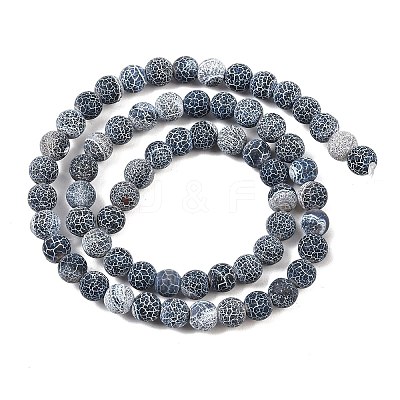 Weathered Agate Beads Strand G-E403-79-6mm-1