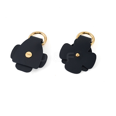Flower Cowhide Suspension Clasps FIND-TAC0036-055G-02-1