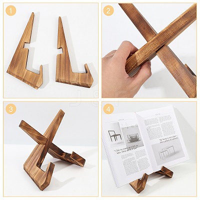 Wood Book Display Easel FIND-WH0152-703-1