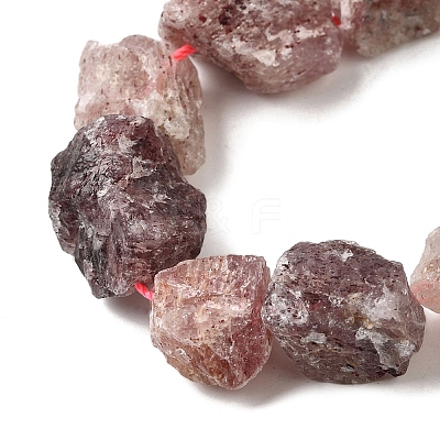 Natural Strawberry Quartz Beads Strands G-S386-C13-1