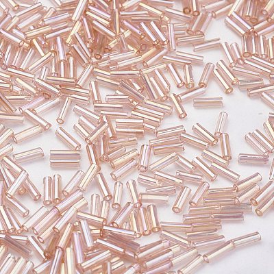 Glass Bugle Beads SEED-E001-6mm-L176-1