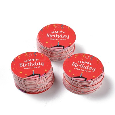 Happy Birthay Kraft Paper Gift Tags DIY-D056-01D-1