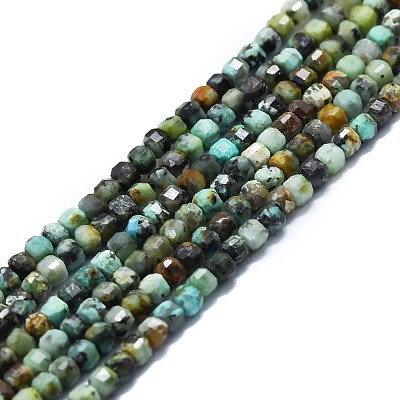 Natural African Turquoise(Jasper) Beads Strands G-P457-B01-43-1
