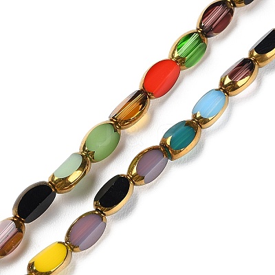 Electroplate Glass Beads Strands GLAA-K061-02-1