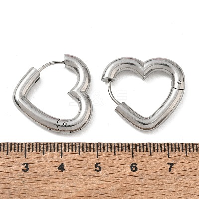 304 Stainless Steel Hoop Earrings SA-CBA46AF-26P-03-1