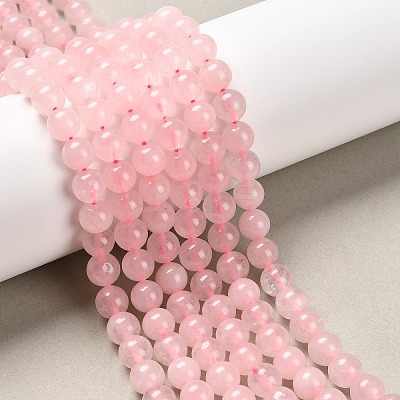 Dyed Natural White Jade Beads Strands JBR7-8mm-1