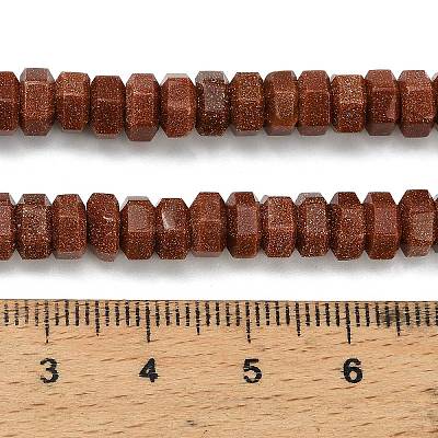 Synthetic Goldstone Beads Strands G-G317-A06-3x6mm-1