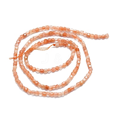 Natural Sunstone Beads Strands G-P457-B01-17-1