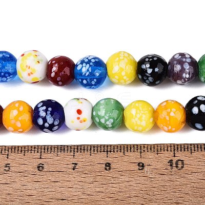 Handmade Lampwork Beads Strands LAMP-Q041-11B-1