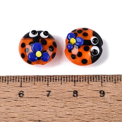 Handmade Bumpy Lampwork Beads LAMP-Q039-15B-1