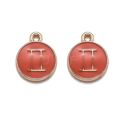 Alloy Enamel Pendants ENAM-S124-01B-12I-1