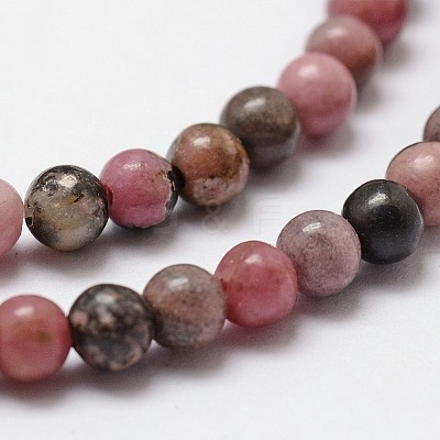 Natural Rhodonite Beads Strands X-G-D840-59-8mm-1