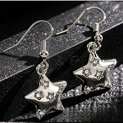 Women's Alloy Micro Pave Cubic Zirconia Dangle Earrings AL-CBA3C8B-05P-1