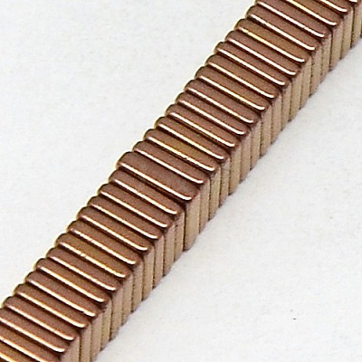 Electroplate Non-magnetic Synthetic Hematite Heishi Beads Strands G-J171A-3x3mm-05-1