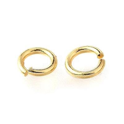 Brass Open Jump Rings KK-V007-004G-05-1